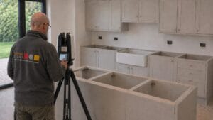Image of Templater with Leica Machine